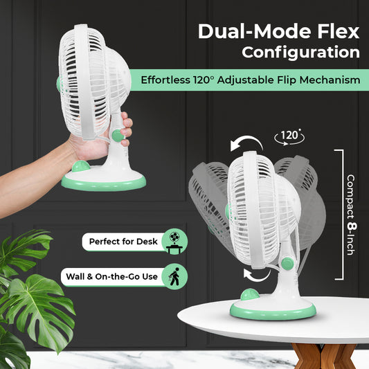 Eco Ace 8-Inch Rechargeable Table Fan