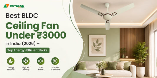 Best BLDC Ceiling Fan Under ₹3000 in India (2026) – Top Energy-Efficient Picks