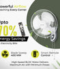 Ozzon Wall Fan 400mm (16-Inch) BLDC Wall Fan