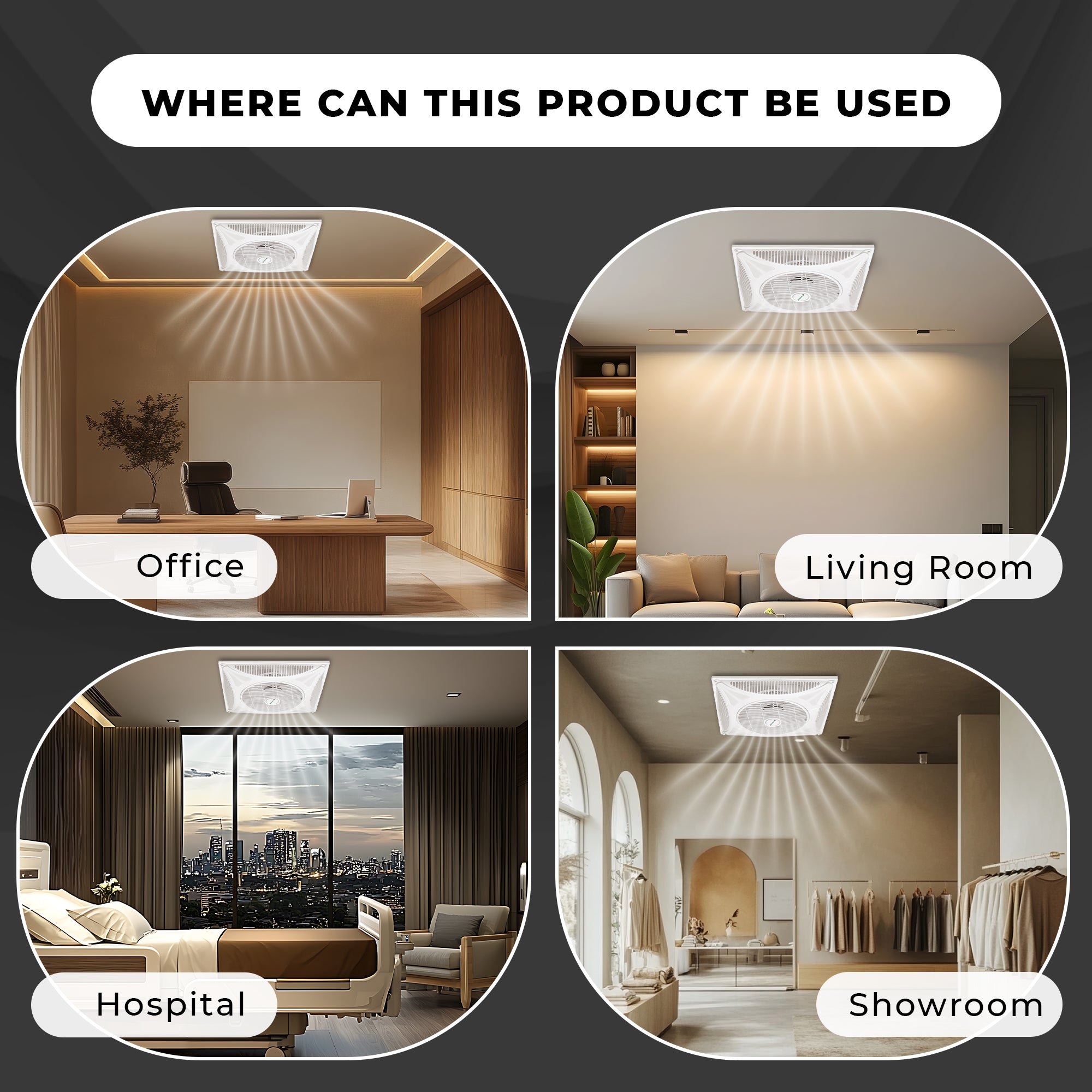 Spin Air Glow Cuboid Fan | 14 Inch BLDC Cuboid Fan