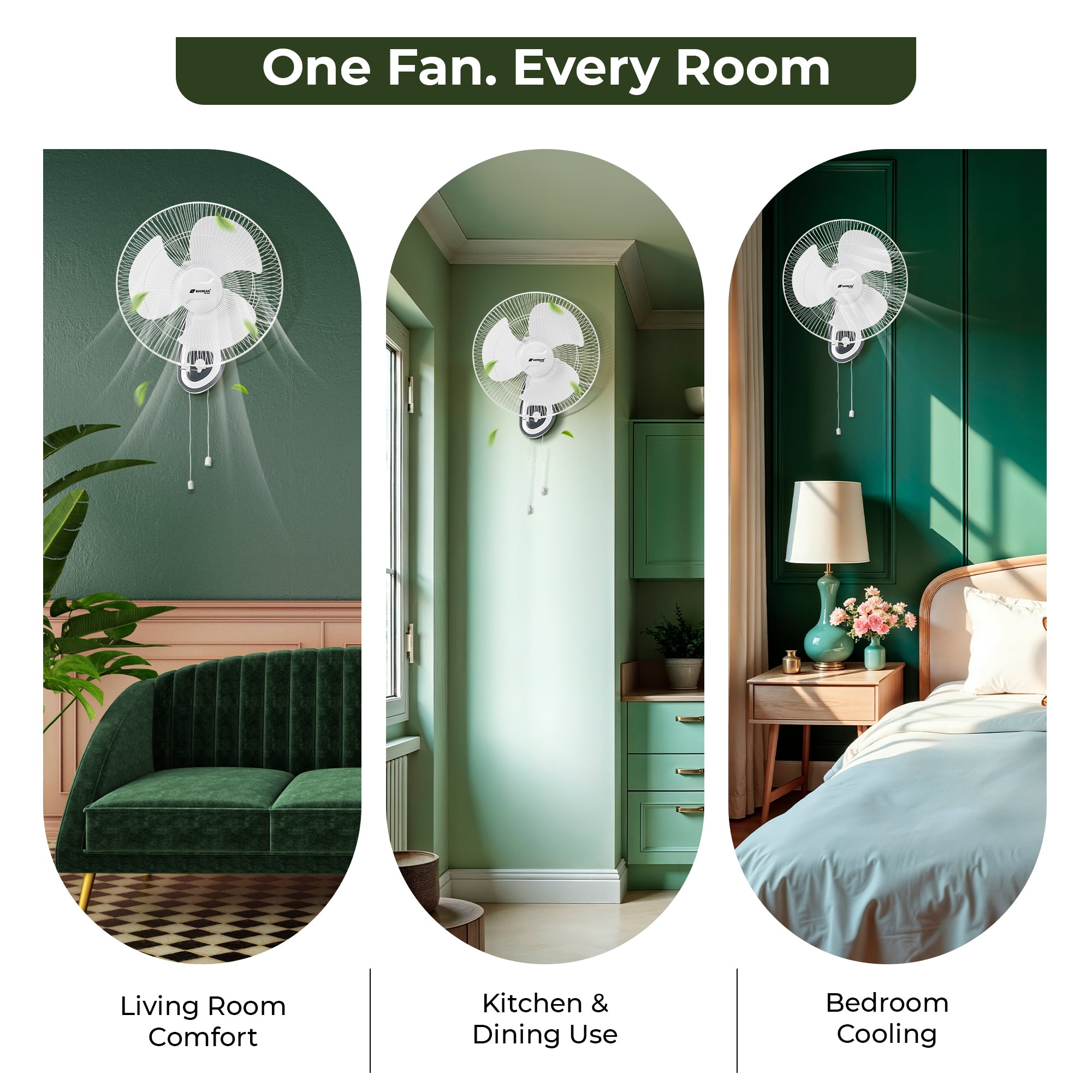 Ozzon Wall Fan 400mm (16-Inch) BLDC Wall Fan