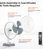 Ozzon Table Fan 400mm (16-Inch) BLDC Table Fan