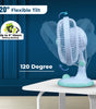 Eco Ace 8-Inch Rechargeable Table Fan