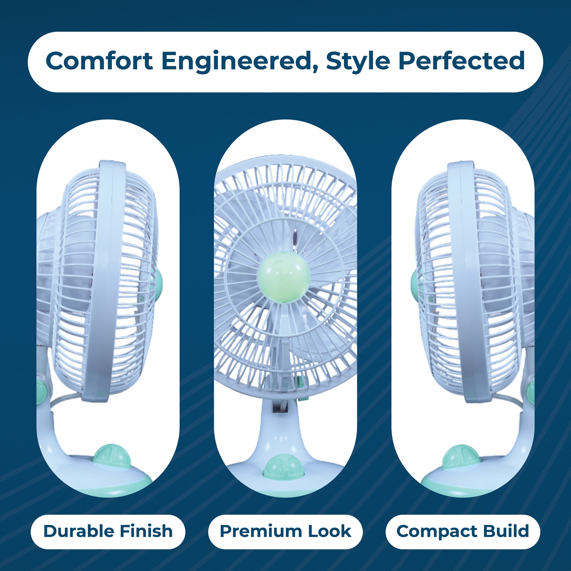 Eco Ace 8-Inch Rechargeable Table Fan