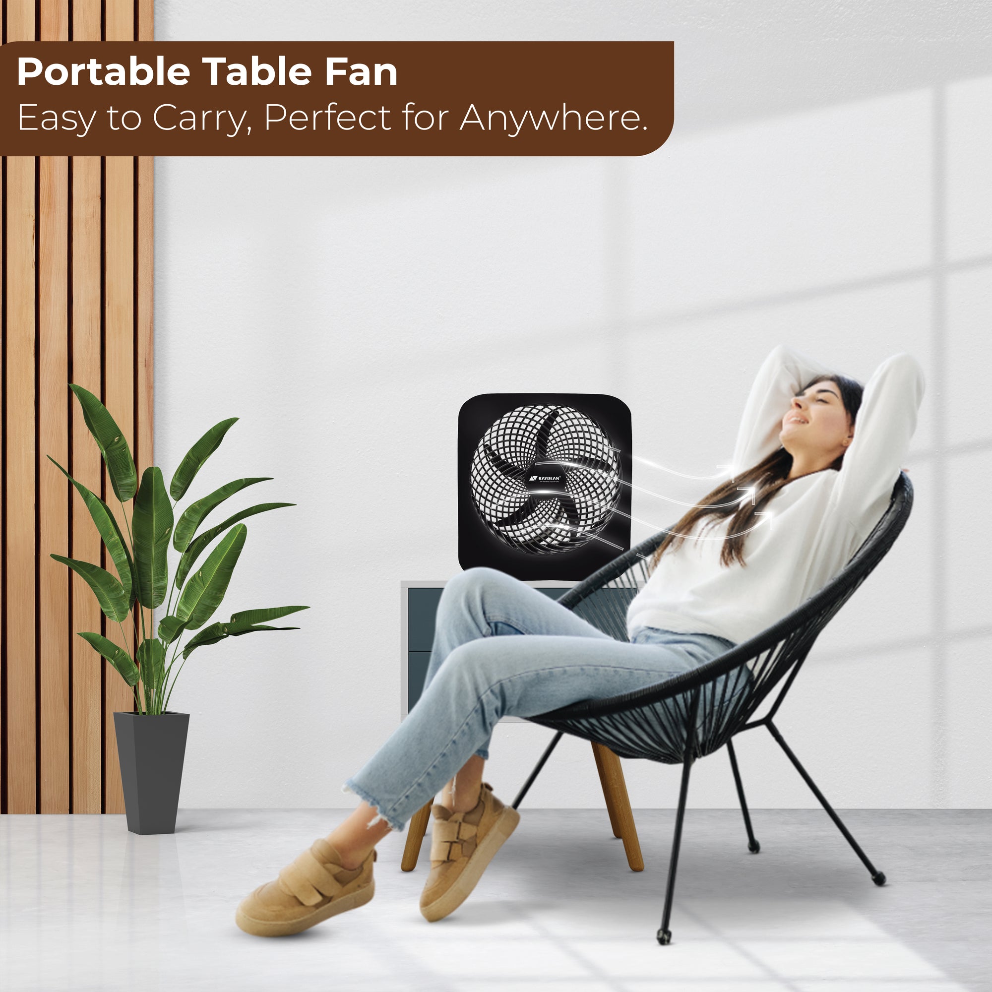 Eco Prime 10-Inch BLDC Rechargeable Table Fan