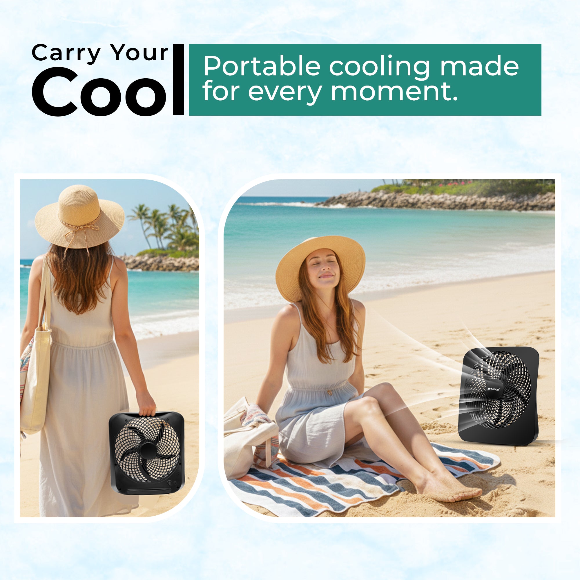 Eco Prime 10-Inch BLDC Rechargeable Table Fan