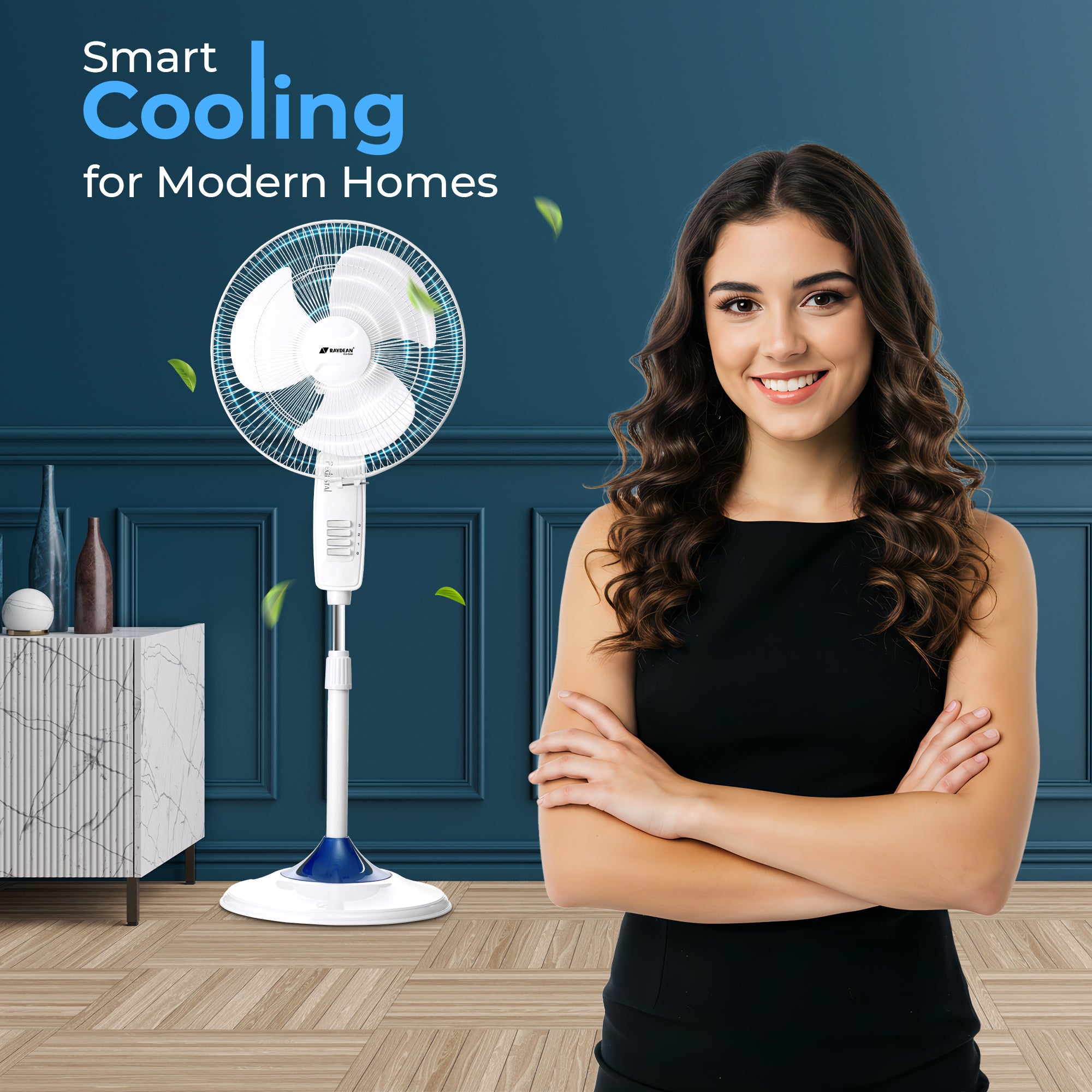 Ozzon Pedestal Fan 400mm (16-Inch) BLDC Pedestal Fan