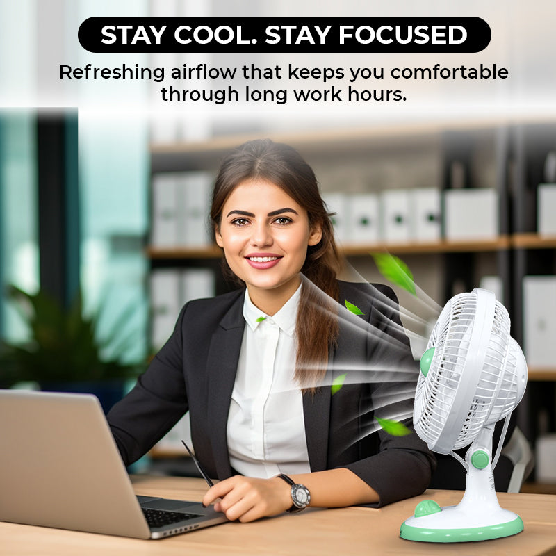 Eco Ace 8-Inch Rechargeable Table Fan
