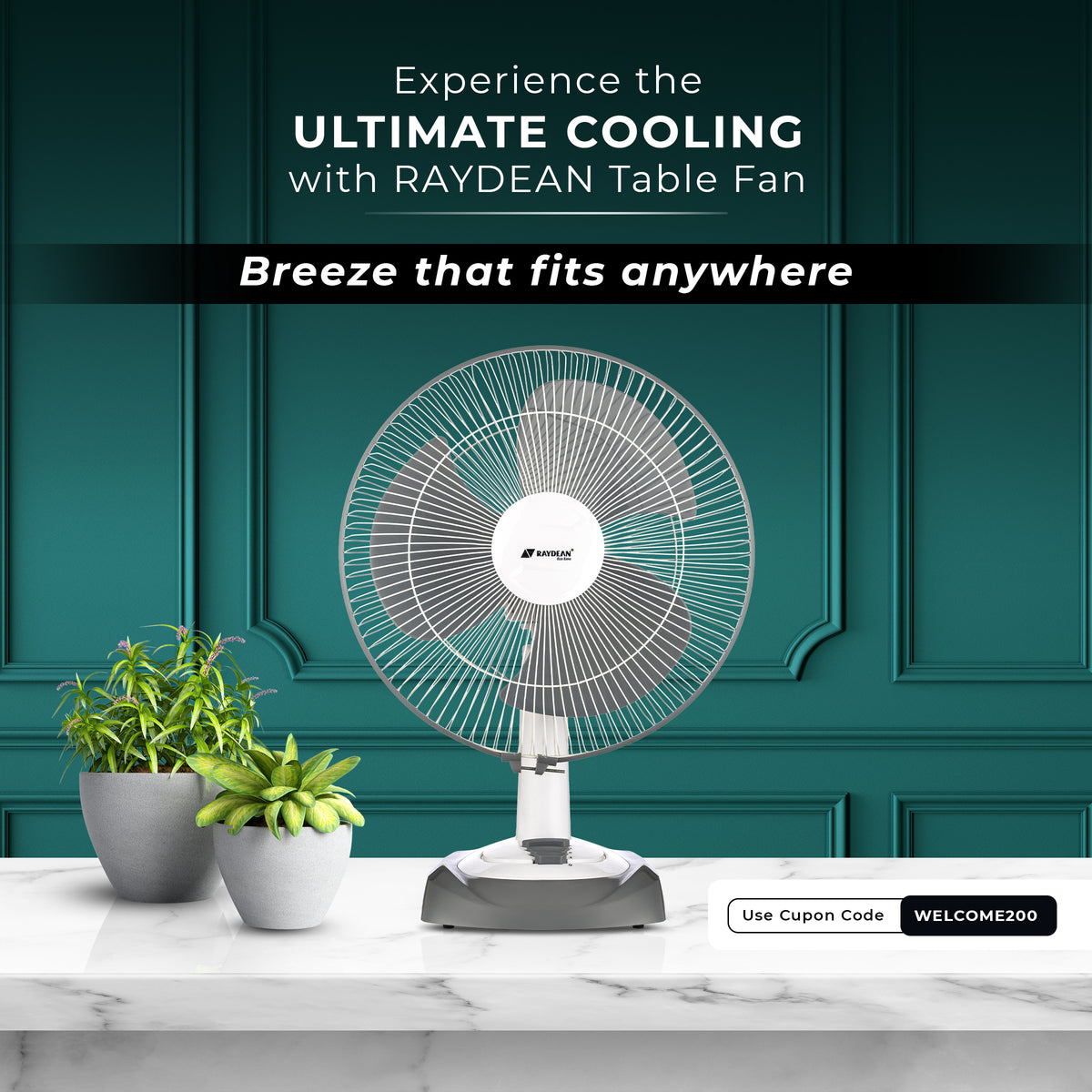 Table Fan Condensor Table Fan – RAYDEAN Eco Ease