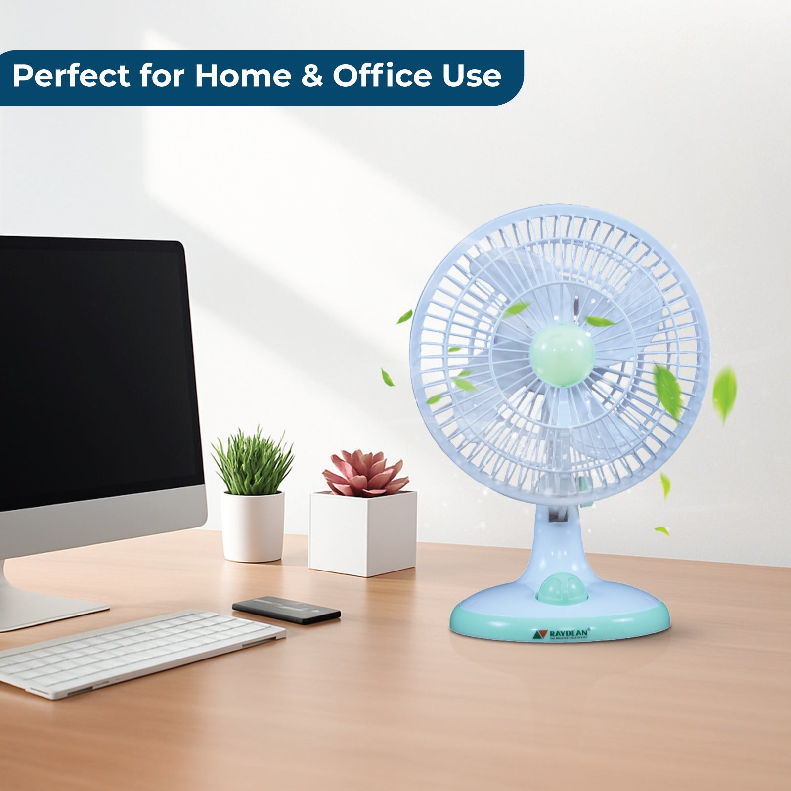 Eco Ace 8-Inch Rechargeable Table Fan